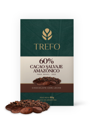 Chocolate Bean to Bar con Leche 60% Cacao Salvaje Amazónico